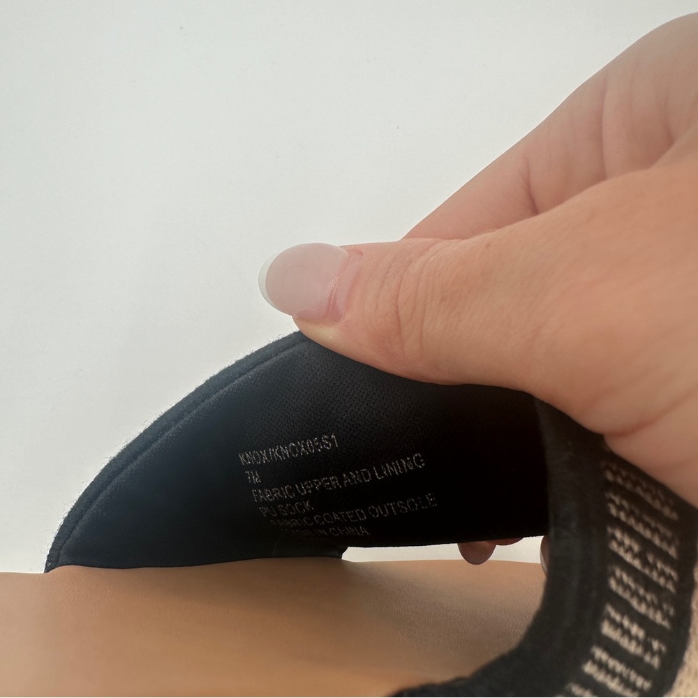 Steve‎ Madden Knox Womens Sandal Size 7.5 M Black Open Toe Slip On St Barts - Picture 8 of 8